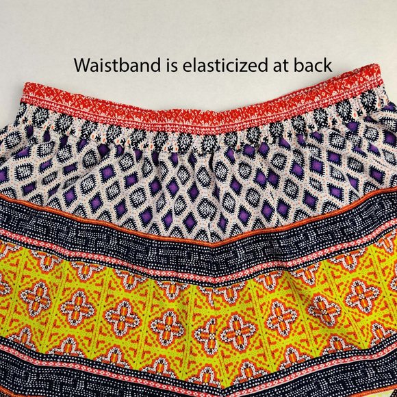 SANCTUARY Shorts w/ Pockets Colorful Boho Print S - Picture 5 of 12